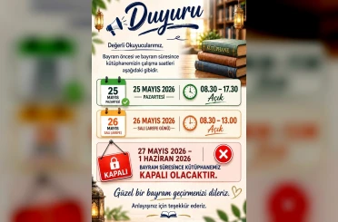 Sinop’ta kütüphane kullanacaklara uyarı 