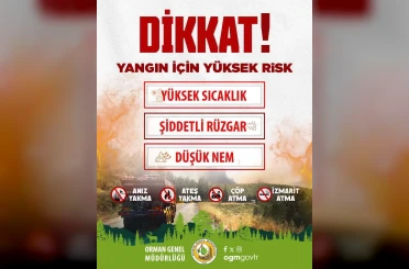 Sinop’un iki ilçesinde yüksek yangın riski alarmı 