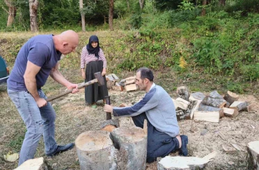 Sinop’un köylerinde kış hazırlığı erken başladı 