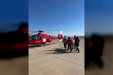 Şırnak’ta 16 yaşındaki hasta için helikopter ambulans havalandı 