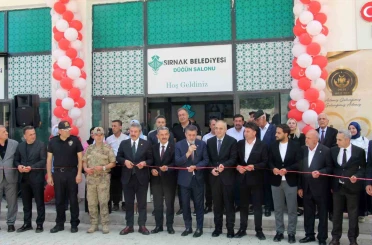 Şırnak’ta ücretsiz belediye düğün salonu açıldı 