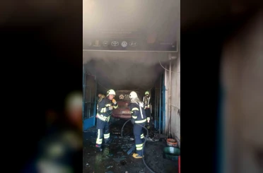 Sobaya dökülen maddenin parlaması sonucu bir çocuk yaralandı 