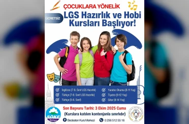 Söke Belediyesi’nden çocuklara LGS hazırlık ve Hobi kursları 