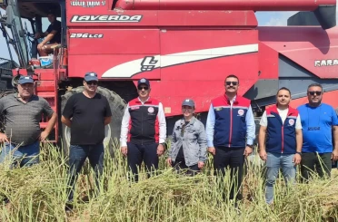 Söke’de kanola hasadı gerçekleştirildi 