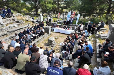 Söke’de tarihin kalbi Priene’de meclis toplantısı yapıldı 