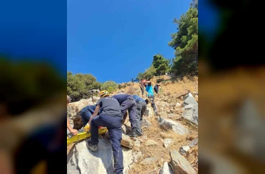 Söke’de uçurumdan düşen kişi AFAD ekiplerince kurtarıldı 