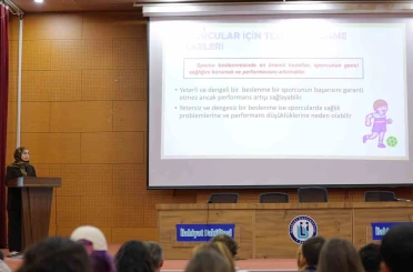 Spor Bilimleri öğrencilerine sağlıklı yaşam eğitimi verildi 