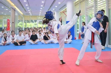 Spor okullarının minik yıldızları hünerlerini sergiledi 