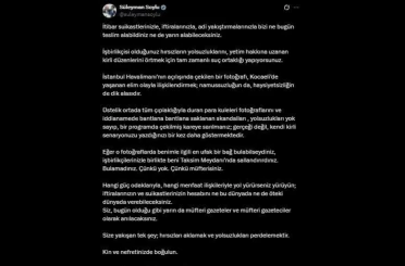 Süleyman Soylu: "Kin ve nefretinizde boğulun" 