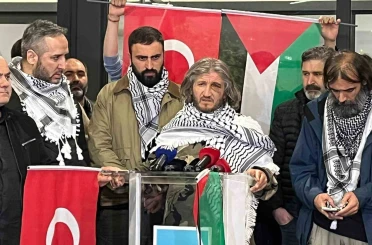 Sumud Filosu aktivisti Hüseyin Oral, İstanbul’a geldi 