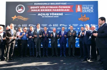 Sungurlu Belediyesi Halk Ekmek Fabrikası törenle açıldı: Günde 10 bin ekmek üretiliyor 