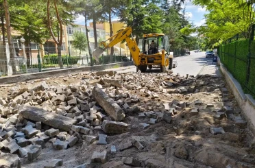 Sungurlu’da Çorum FK Sokağı’nda çalışmalar başladı 