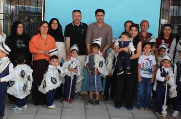 Sünnet olacak çocuklar gönüllerince eğlendi 