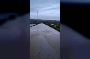 Susurluk Çayı’nda sular yükseldi 
