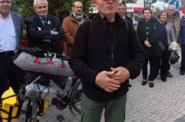 Susurluklu Fahrettin Şener, bisikletle umre yolculuğuna çıktı 
