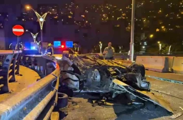 Takla atan araç hurda yığınına döndü: 19 yaşındaki sürücü ağır yaralandı 