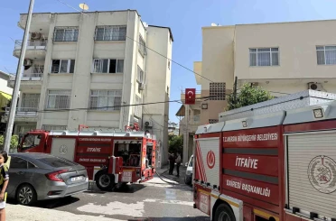 Tarsus’ta apartman dairesinde yangın paniği 