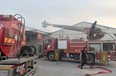 Tarsus’ta atölyede çıkan yangın korkuttu 