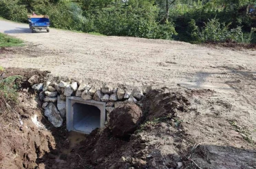 Taşkın riskine karşı kutu menfez çalışması 