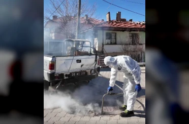 Tavas’ta rögarlar ilaçlanıyor 