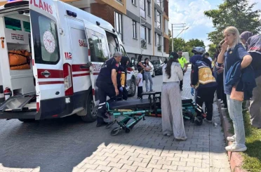 Tavşanlı’da motosiklet devrildi: 2 yaralı 