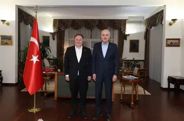 TBMM Başkanı Kurtulmuş, KKTC Cumhuriyet Meclisi Başkanı Öztürkler ile bir araya geldi

