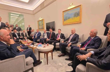 TBMM Başkanı Kurtulmuş’tan kulis ziyareti 