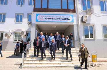 TBMM Komisyonu Ayser Çalık Ortaokulu’nda incelemelerde bulundu 