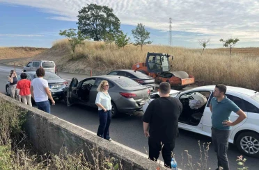 Tekirdağ’da 500 metre arayla iki zincirleme kaza 