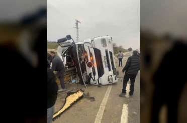 Tekirdağ’da feci kaza: Tır şoförü hayatını kaybetti 