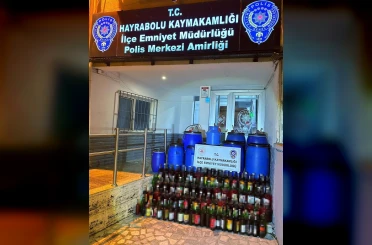 Tekirdağ’da kaçak içki operasyonu: 665 litre ele geçirildi 