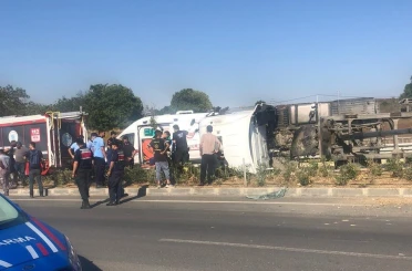 Tekirdağ’da kamyon kazası: 1 yaralı