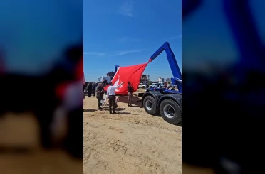 Temel atma töreninde bayrak hassasiyeti takdir topladı 