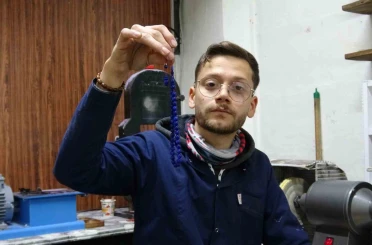 Tespih meraklısı genç hobisini ustalığa dönüştürdü 