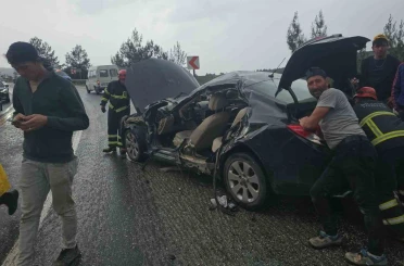 Tır ile otomobil çarpıştı: 1 yaralı 