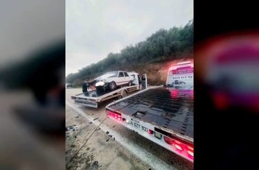 Tirilye-Mudanya kaygan yoldaki kaza ucuz atlatıldı 