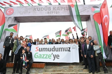 Trabzon Gazze için yürüdü, binlerce kişi tek yürek oldu 