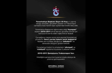 Trabzonspor Başkanı Ertuğrul Doğan’dan sert açıklama 