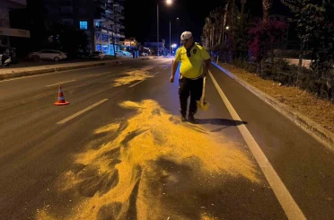 Trafik polisinden örnek davranış 