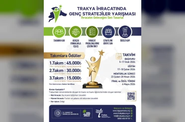 Trakya İhracatında genç stratejiler yarışması düzenlenecek 