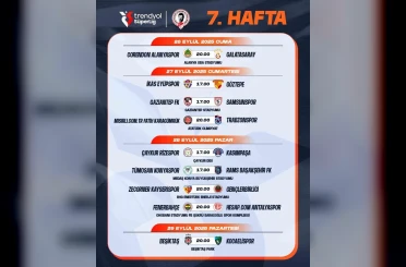 Trendyol Süper Lig’de 7-16. hafta programları açıklandı 