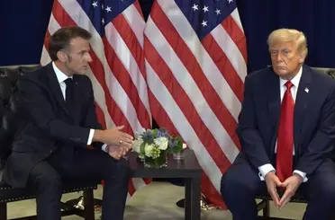 Trump ve Macron görüşmesinde Filistin anlaşmazlığı
