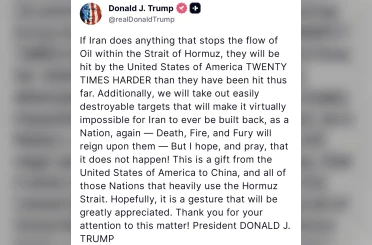 Trump’tan İran’a Hürmüz Boğazı uyarısı: "Yirmi kat daha sert şekilde vururuz" 