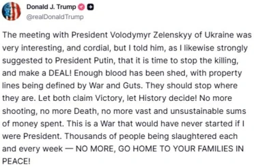 Trump’tan Zelenskiy görüşmesi hakkında açıklama: "Ona bir anlaşma yapma zamanının geldiğini söyledim" 