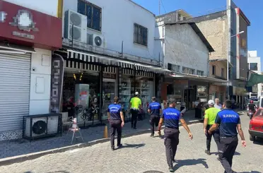 Turgutlu’da kaldırım işgali denetimi
