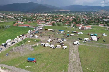 Turhal’da taşkın riskine karşı hayvan pazarı yüksek bölgeye taşındı 