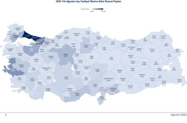 Türkiye’de 45 ilin ihracatı yılın ilk 8 ayında arttı 
