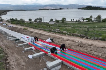 Türkiye’nin en uzun renkli kaydırağı Gebere’de hizmete hazırlanıyor 