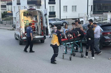 Üç tekerlekli motosikletten düşen kadın yaralandı 