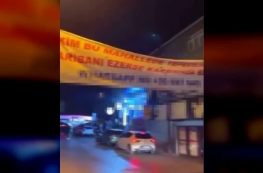 Ümraniye’de illegal pankart asan 6 kişi yakalandı 